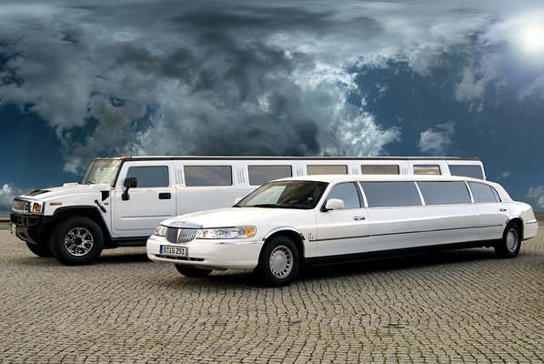 stretchlimo, weiss, white, limo, himmel, blau, berlin, ric-c