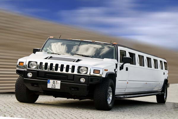 stretchlimo, hummer, white, berlin, limo, himmel, ric-c